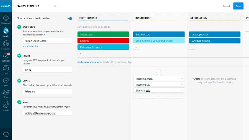 amoCRM Software - CRM Pricing, Demo & Comparison Tool